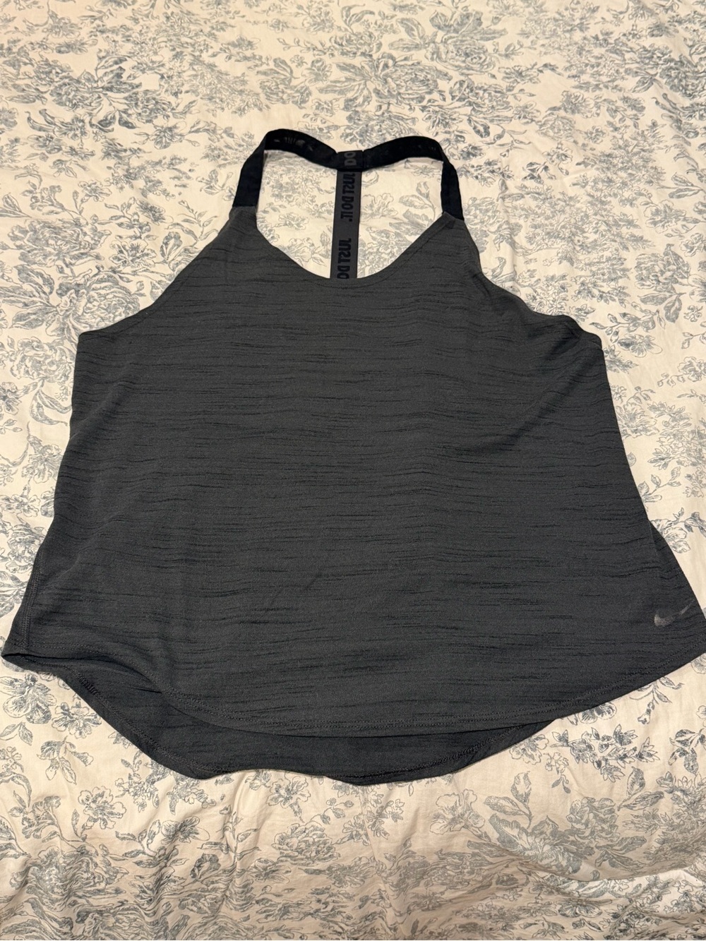 Nike Charcoal Black Racerback Training Tank